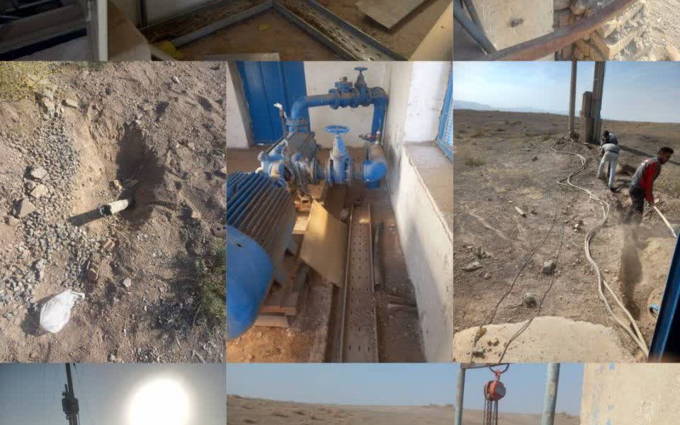 سرقت تجهیزات ایستگاه پمپاژ آب در جوین، آب شرب بیش از ۴ هزار نفر را قطع کرد