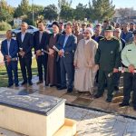غبار روبی و تجدید میثاق با شهدا به مناسبت هفته دولت شهرستان جوین با حضور علی اکبر ازادواری